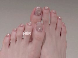 FOOTうるうるマグオーロラネイル