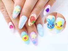 ネイルコレクション ピンク(Nail Collection Pink)/キャラ３Ｄ♪ダッキー＆バニー
