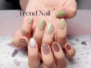 トレンドネイルスタジオ(Trend Nail Studio)/2色マグネットネイル