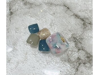 アンドネイルアンドビューティー(&NAIL and Beauty)/フットインクアートネイル