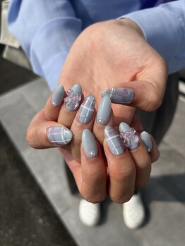 ブランシュネイル(BlancheNail)/夏のチェックちゃん