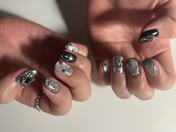 シン(.syn.)/シルバーネイル/メンズネイル