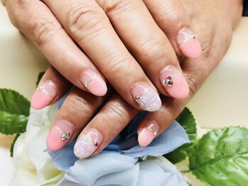 ブリエカドー(Briller Cadeau)/ピンク×ツイード フレンチ