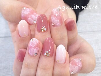 アグニークリッシェ(Agunik Riche)/【水彩ネイル】