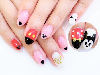 ネイルコレクション ピンク(Nail Collection Pink)/ジェル放題＋キャラ♪ミッキー