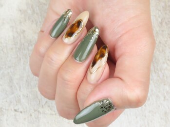 リアンネイル(Liens Nail)/べっこうニュアンス