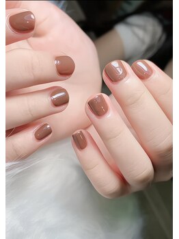 ヘブン ネイル 鶯谷(HEAVEN Nail)/ブラウンワンカラー