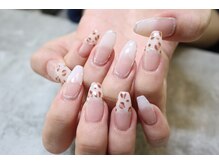 ディーエムジーネイル(DMG nail)/レオパードグラデフレンチ