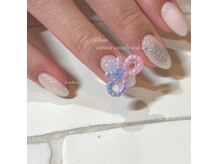 カミナネイル(KAMINA.nail)の雰囲気（[ ribbon nail] カラフルリボンとキラキラチークネイル♪♪）