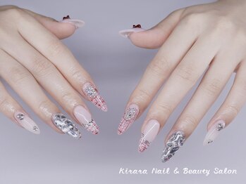 キララ(Kirara)/チェックネイル、秋ネイル