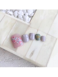 フラワーアートネイル