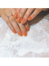 ソファ ネイルアイ 仙台(Sofa)/オレンジワンカラー/パラジェル