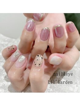 リルガーデン 新宿南口(Lil' Garden)/アシメ×オーロラミラーフレンチ