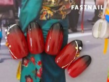 ファストネイル 立川店(FAST NAIL)/成人式モダンカラー和装￥6600
