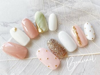 ネイルアンドアイラッシュ ボネール 銀座店(lash Bounail)/ニュアンス ミラー ドット