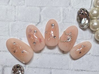 アルセア 上野御徒町店(Alcea)/チークネイル ハート ピンク