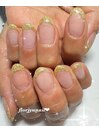 ラメフレンチnail