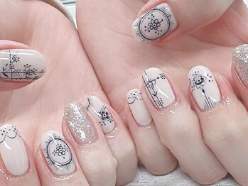 手書きアート！ポーセリンネイル