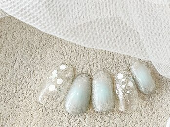 リベレ 福島店(LIBELLE)/スノーホワイト/透明感/冬ネイル