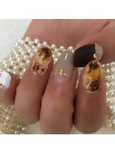 ネイルサロン リリィ(Lily)/オータムカラーのデザインネイル