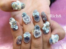 ネイルアンドまつげエクステ リッチエイト 原宿店(Rich8)/シナモンごてごてラブリーネイル