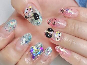 ネイルズガッシュ 蒲田東口店(NAILsGUSH)/キャラクター/3D/痛ネイル