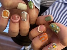 アトリエ フェム(atelier.fem)/個性派チグハグネイル