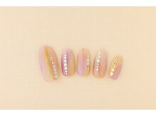 ヴァンネイル(VINGT NAIL nail&eye beauty)/フェミニンなニュアンスネイル