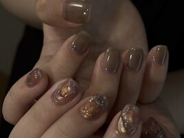 スモーキーニュアンスネイル