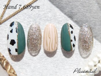 プラスネイル 自由が丘店(PLUS NAIL)/【2818】定額7689円ダルメシアン