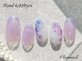 プラスネイル 北千住東口店(PLUS NAIL)/【3049】定額6,039円フラワー