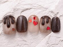 ネイルメゾン 渋谷店(NAIL MAISON)/バレンタインチョコハート￥9000