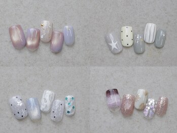 シーズネイル(She's nail)の写真/ショートNail派さんも大満足*トレンド~シンプル上品Nailまで多数ご用意【写真:初回オフ込¥7980】新宿