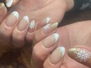雪の結晶ネイル♪持ち込みOK