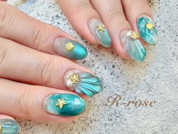 アールローズ(R-rose)/海ネイル