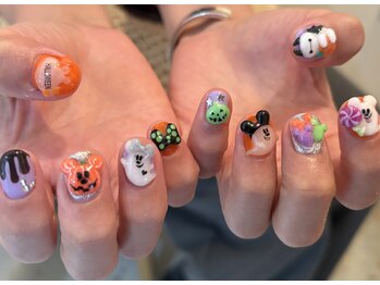 ゆびノさき オモテサンドウ(ゆびノさき+omotesando)/ゴテゴテDハロネイル