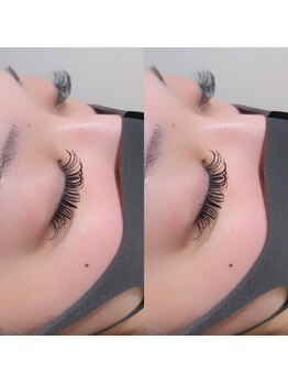 ガレリアエレガンテ 植田店(GALLARIA Elegante)の写真/毛先ふわっと感×根元の濃さで創り出すシングルボリューム★束感が欲しい方にエクステ×まつげパーマも導入