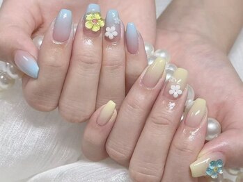 ラッキー(Lucky)/グラデーション、花