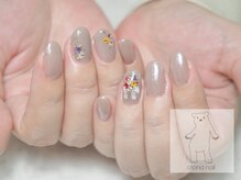 オトナネイル(otona nail)/秋色押し花ブーケネイル
