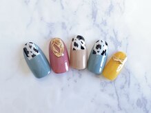 グリッター(GLITTER)/牛ネイル