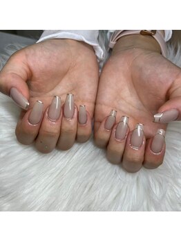 ラカラニネイル バイ エリシア(LaKalani Nail by ELYSIA)/上品大人ベージュ&細フレンチ