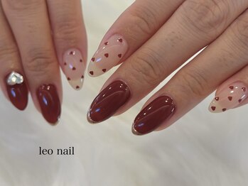 レオネイル(leo nail)の写真/【ジェル☆持ち込みデザイン90min】繊細なArtもお任せ♪再現性の高いArtや色使いで理想の指先を叶えます♪
