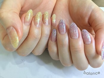 バランス 泉中央店(balance)/アシンメトリーラメグラデ