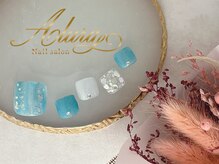 アルーラ 武蔵小杉(Alura)/塗り掛けブルーホワイト/ラメ