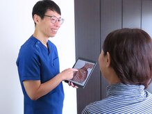 リリーフの雰囲気（施術後は、身体の状態や不調の原因をわかりやすくお伝えします）