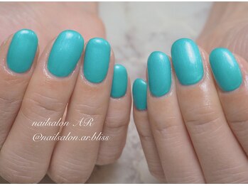 ネイルサロンアンドスクール エーアール(AR)/涼しげ☆ターコイズブルー