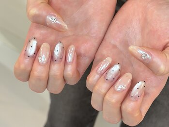 ワンアンドオンリー(One&Only)/韓国風うるまぐ×ドットネイル