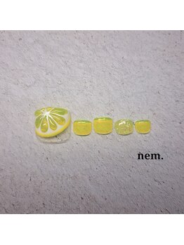 ネム(nem.)/フット定額ネイル　7,150円
