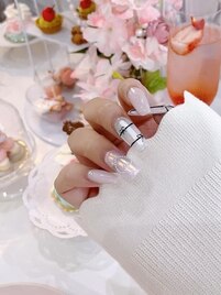 ハート/リボンネイル¥9500