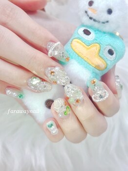 ファラウェイネイル(Faraway nail)/キャラ概念クリスマスネイル☆